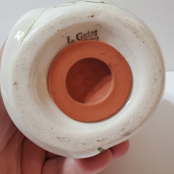 Vintage 1998 Laurie Gates Hand Painted Ceramic Mouse Parmesan Cheese Shaker - Picture 7 of 12